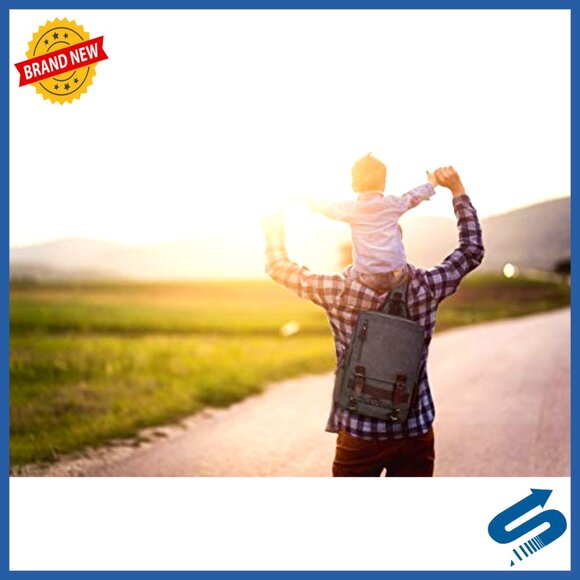 Canvas Messenger Bag Crossbody Sling Bag Travel Daypack Unisex - Picture 2 of 7